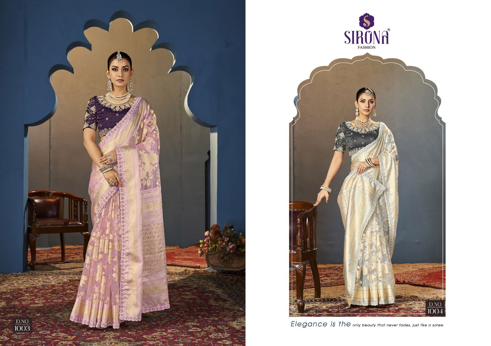 Zuric By Sirona Organza Designer Party Wear Sarees Wholesale Market In Surat